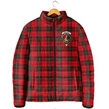 Clan Wallace Weathered Crest Tartan Padded Jacket RF958