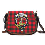 Clan Wallace Weathered Crest Tartan Saddle Bag MS32