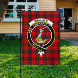 Clan Wallace Weathered Crest Tartan Flag CF958