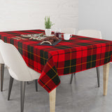 Clan Wallace Weathered Tartan Tablecloth Golden Sword of Courageous Legacy BG970