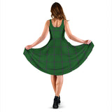 Clan Walters Tartan Sleeveless Midi Womens Dress VS114