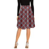 Clan Warden Tartan Melete Pleated Midi Skirt V110