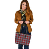 Clan Warden Tartan Leather Tote Bag MT37