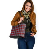 Clan Warden Tartan Leather Tote Bag MT37