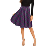 Clan Wardlaw Tartan Melete Pleated Midi Skirt V109