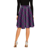 Clan Wardlaw Tartan Melete Pleated Midi Skirt V109