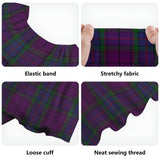 Clan Wardlaw Tartan Off Shoulder Long Dress VL1163