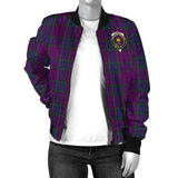 Clan Wardlaw Crest Tartan Bomber Jacket ZJ960