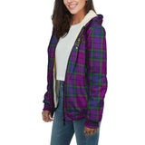 Clan Wardlaw Modern Crest Tartan Sherpa Hoodie CT35