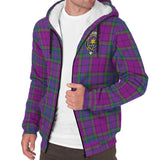 Clan Wardlaw Modern Crest Tartan Sherpa Hoodie CT35