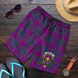 Clan Wardlaw Modern Crest Tartan Mens Shorts NS35