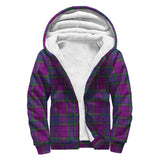 Clan Wardlaw Modern Crest Tartan Sherpa Hoodie CT35