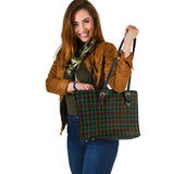 Clan Waterford County Ireland Tartan Leather Tote Bag MT34