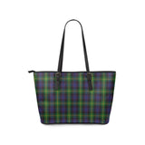 Clan Watson Tartan Leather Tote Bag MT30