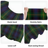 Clan Watson Tartan Off Shoulder Long Dress VL1168