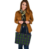 Clan Watson Tartan Leather Tote Bag MT30