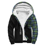 Clan Watson Ancient Crest Tartan Sherpa Hoodie Curve Style CE37