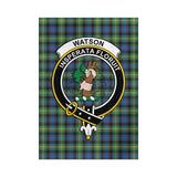 Clan Watson Ancient Crest Tartan Flag CF961