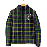 Clan Watson Modern Crest Tartan Padded Jacket RF962