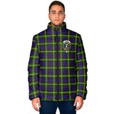 Clan Watson Modern Crest Tartan Padded Jacket RF962