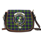 Clan Watson Modern Crest Tartan Saddle Bag MS27