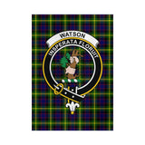 Clan Watson Modern Crest Tartan Flag CF962