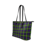 Clan Watson Modern Tartan Leather Tote Bag MT31