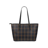 Clan Watt Tartan Leather Tote Bag MT29