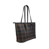 Clan Watt Tartan Leather Tote Bag MT29