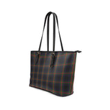 Clan Watt Tartan Leather Tote Bag MT29