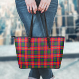 Clan Wauchope Tartan Leather Tote Bag MT28