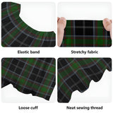 Clan Webster Tartan Off Shoulder Long Dress VL1171