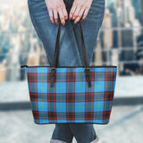 Clan Wedderburn Tartan Leather Tote Bag MT26