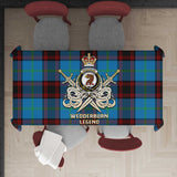 Clan Wedderburn Tartan Tablecloth Golden Sword of Courageous Legacy BG977