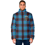 Clan Wedderburn Crest Tartan Padded Jacket RF965