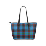 Clan Wedderburn Tartan Leather Tote Bag MT26