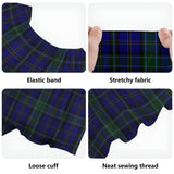 Clan Weir Tartan Off Shoulder Long Dress VL1175