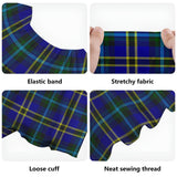 Clan Weir Modern Tartan Off Shoulder Long Dress VL1174