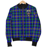 Clan Weir Modern Crest Tartan Bomber Jacket ZJ967