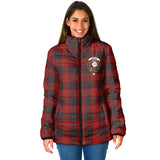 Clan Wemyss Crest Tartan Padded Jacket RF970