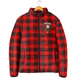 Clan Wemyss Modern Crest Tartan Padded Jacket RF969