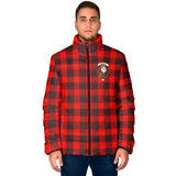 Clan Wemyss Modern Crest Tartan Padded Jacket RF969