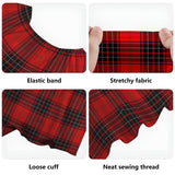 Clan Wemyss Modern Tartan Off Shoulder Long Dress VL1176