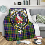 Clan Whitefoord Modern Crest Tartan Blanket UC973