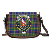 Clan Whitefoord Modern Crest Tartan Saddle Bag MS18