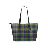 Clan Whitefoord modern Tartan Leather Tote Bag MT18