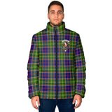 Clan Whitefoord Modern Crest Tartan Padded Jacket RF971