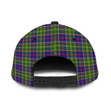 Whitefoord Modern Tartan Classic Cap with Family Crest