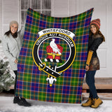 Clan Whitefoord Modern Crest Tartan Blanket UC973