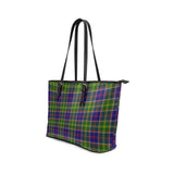 Clan Whitefoord modern Tartan Leather Tote Bag MT18